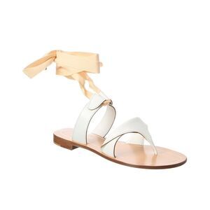 Sarah Flint Grear Leather Sandal, White